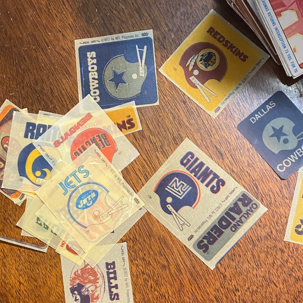 NFL Team trading cards